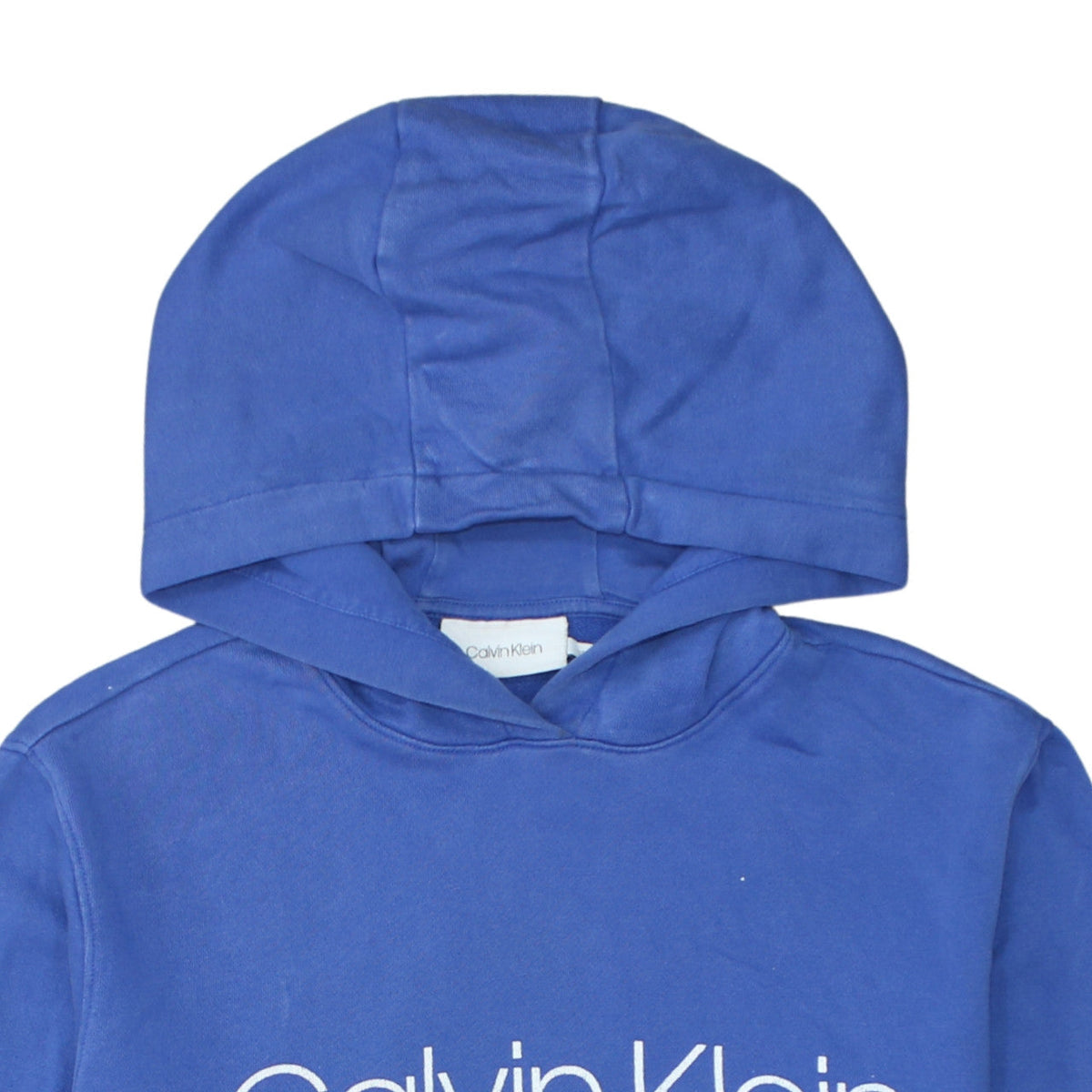 Calvin Klein Men's Blue Pullover Hoodie XL Logo Fleece Sweatshirt