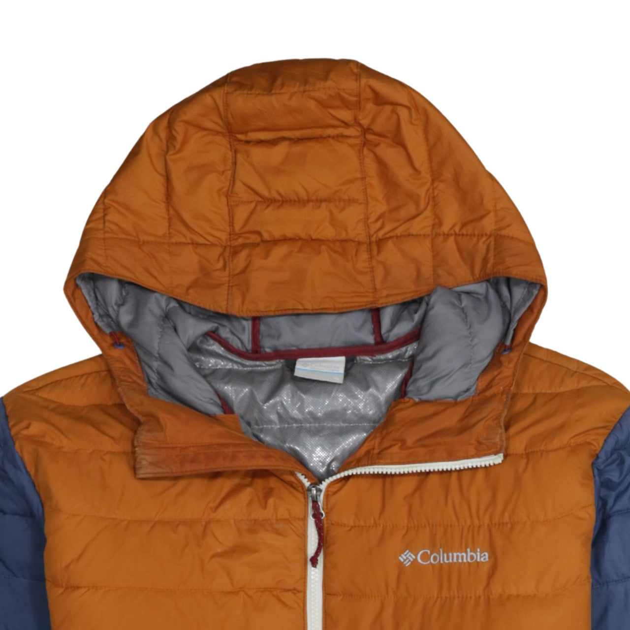 Columbia Boys Multicoloured XL Puffer Jacket Hooded Lightweight Water Resistant