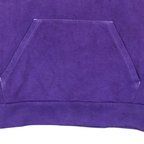Adidas Womens Purple Pullover Hoodie M Logo Graphic Casual Sweatshirt