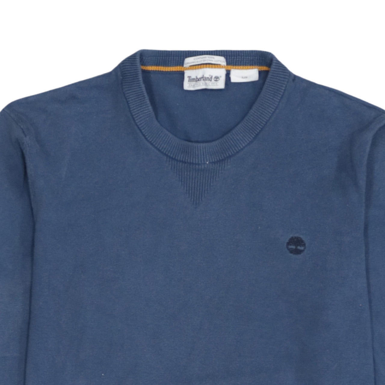 Timberland Men Blue Cotton Crew Neck Pullover Jumper L