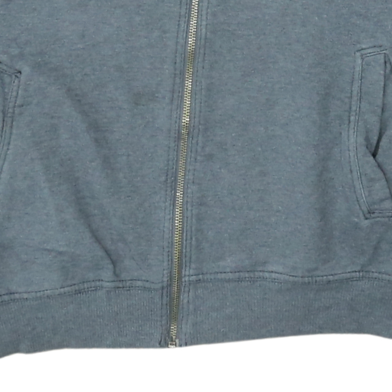 Wrangler Mens Blue Full Zip Hoodie Regular Fit Cotton Sweatshirt Size L