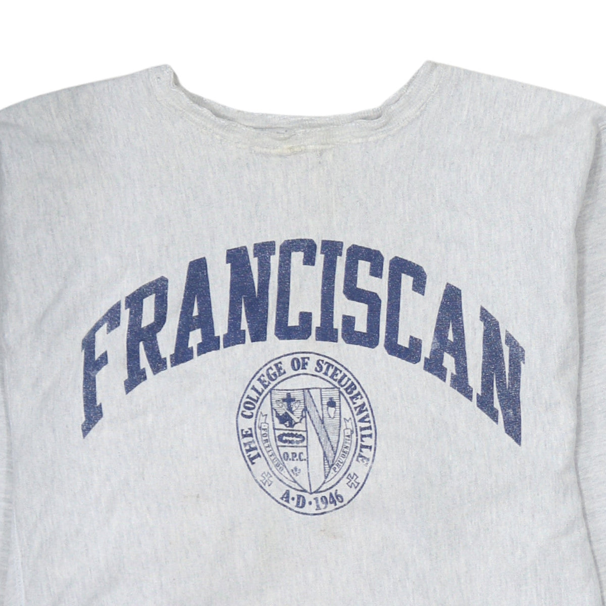 Champion Womens Grey Franciscan Reverse Weave Sweatshirt XL