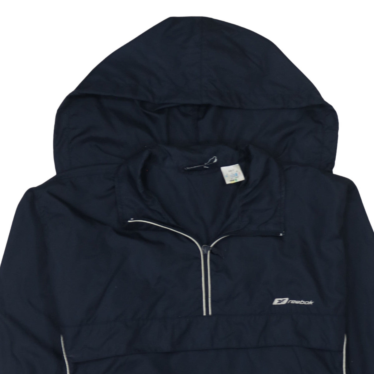 Reebok Mens Blue Small Windbreaker Hooded Lightweight Jacket