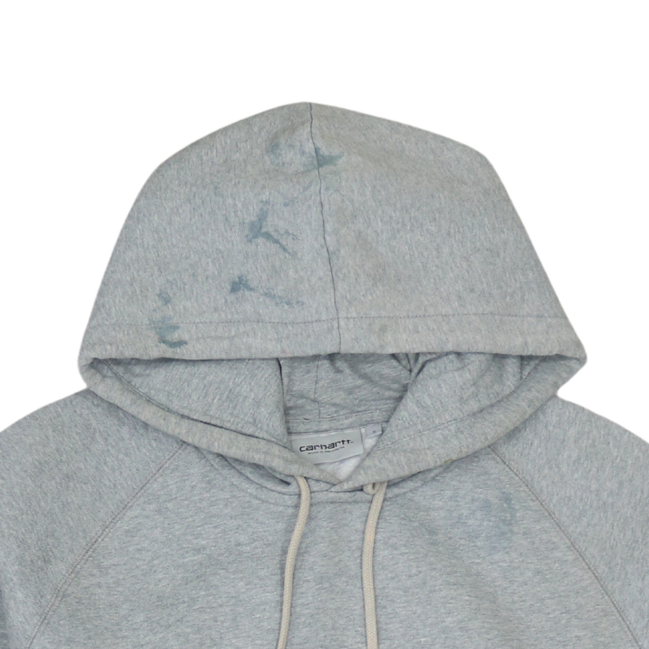 Carhartt Work In Progress Grey Pullover Hoodie Women S Cotton Blend