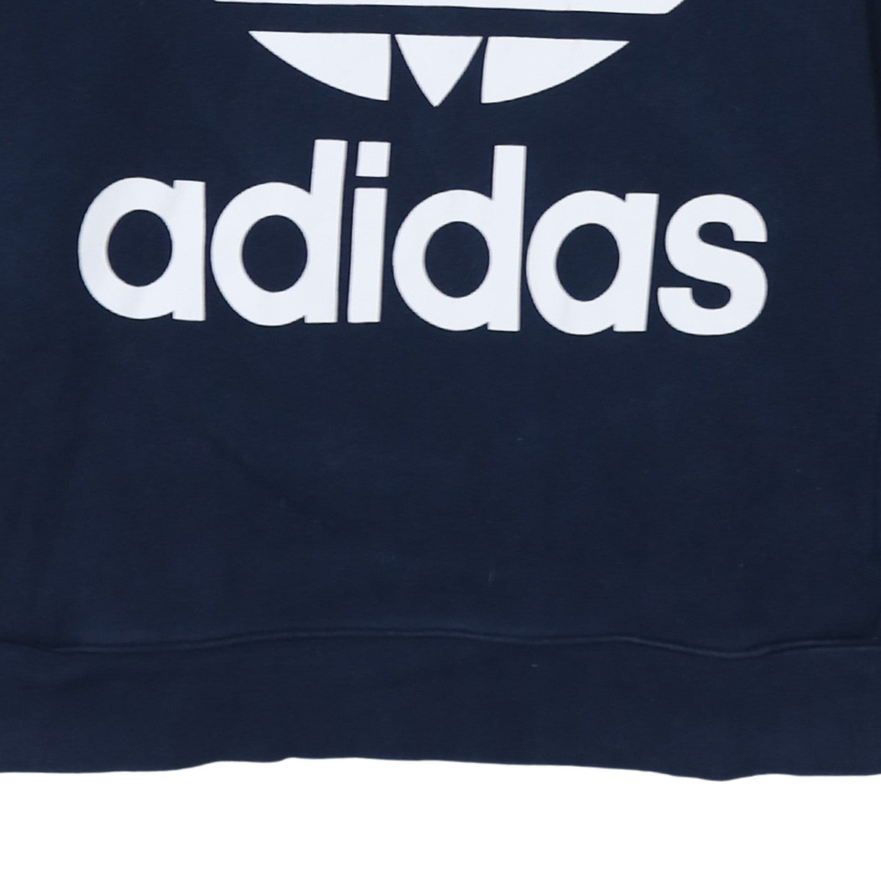 Adidas Women Navy Blue Hooded Pullover Sweatshirt UK 14