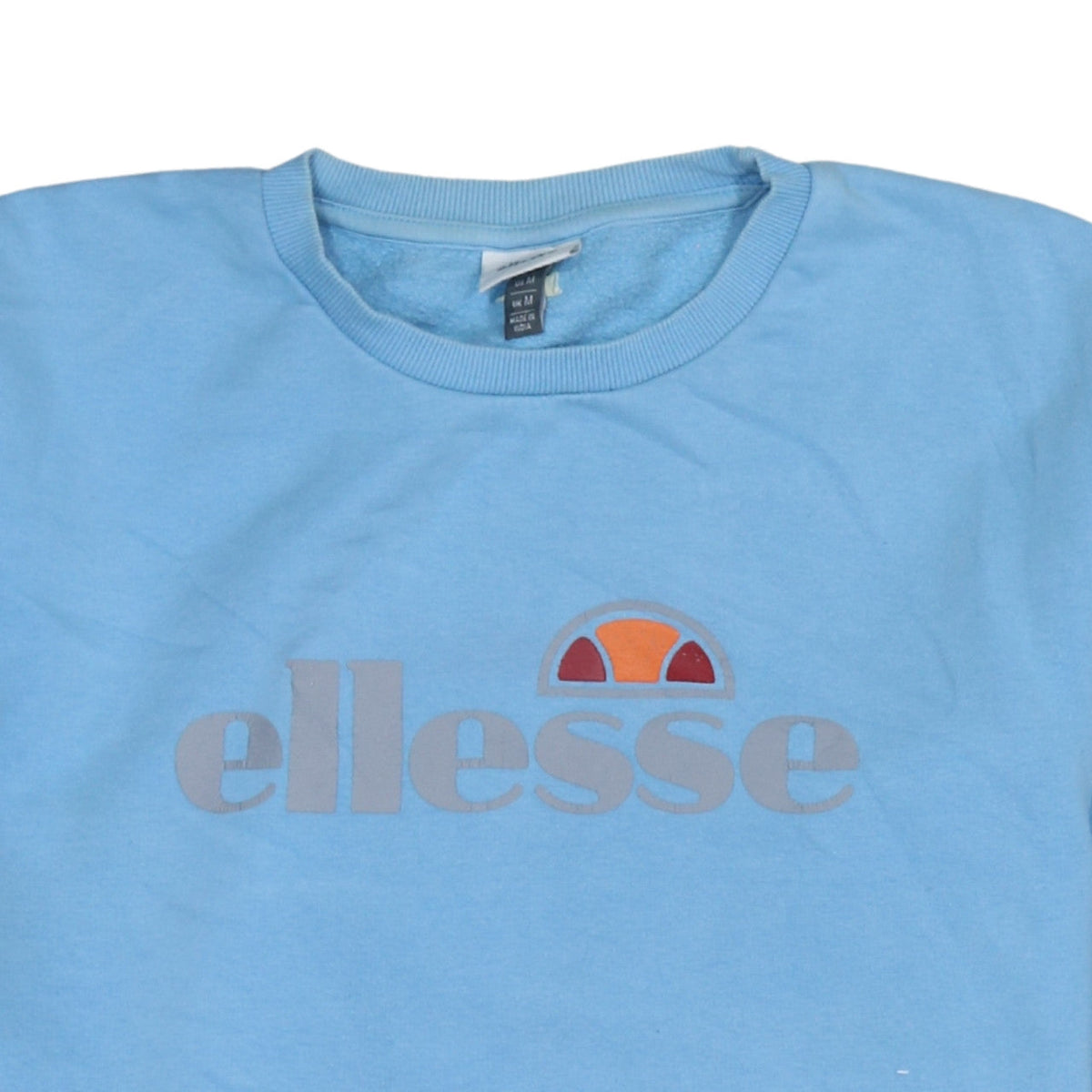 Ellesse Women Blue Crew Neck Pullover Sweatshirt UK M