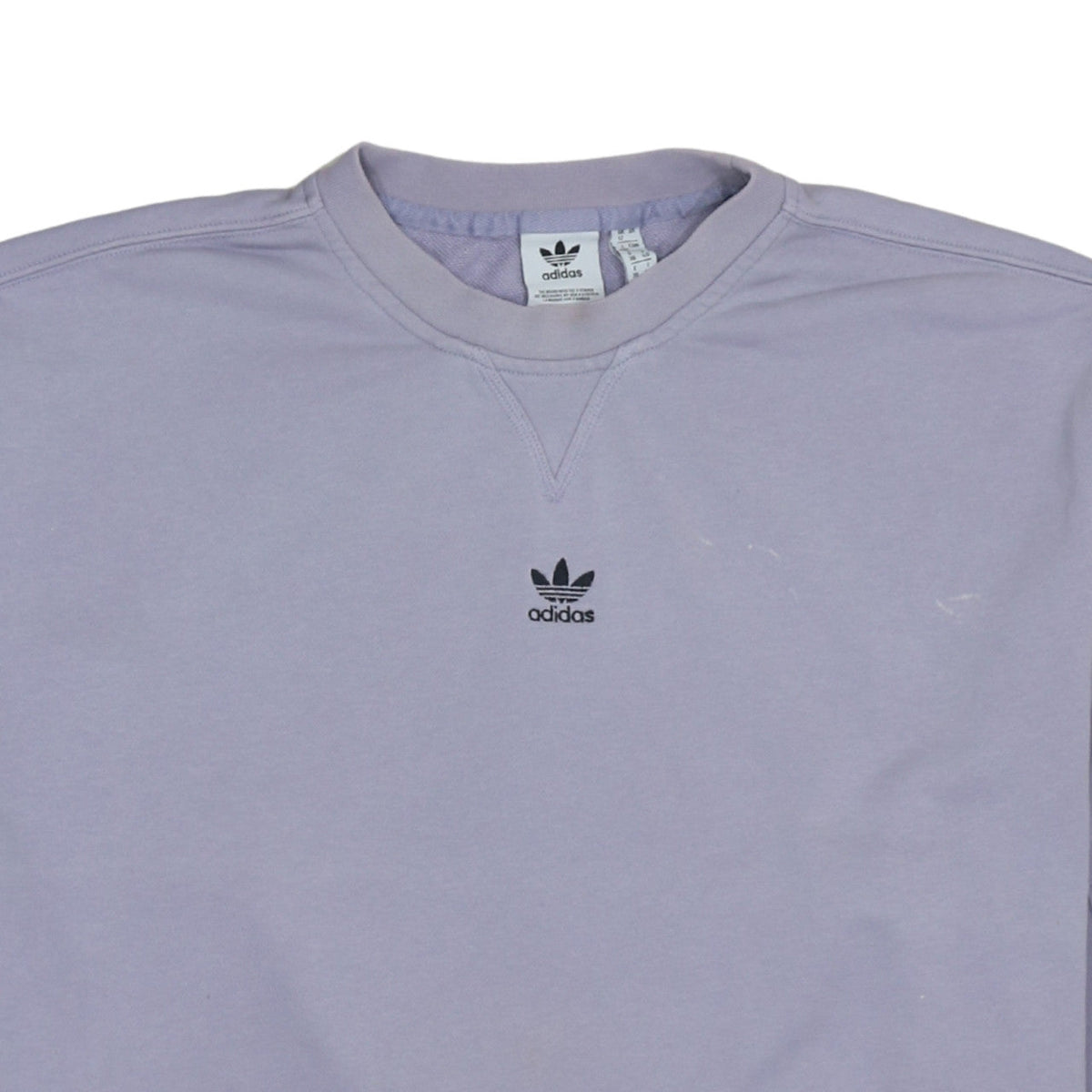 Adidas Women’s Lilac Crew Neck Sweatshirt Size 12 Cotton Blend