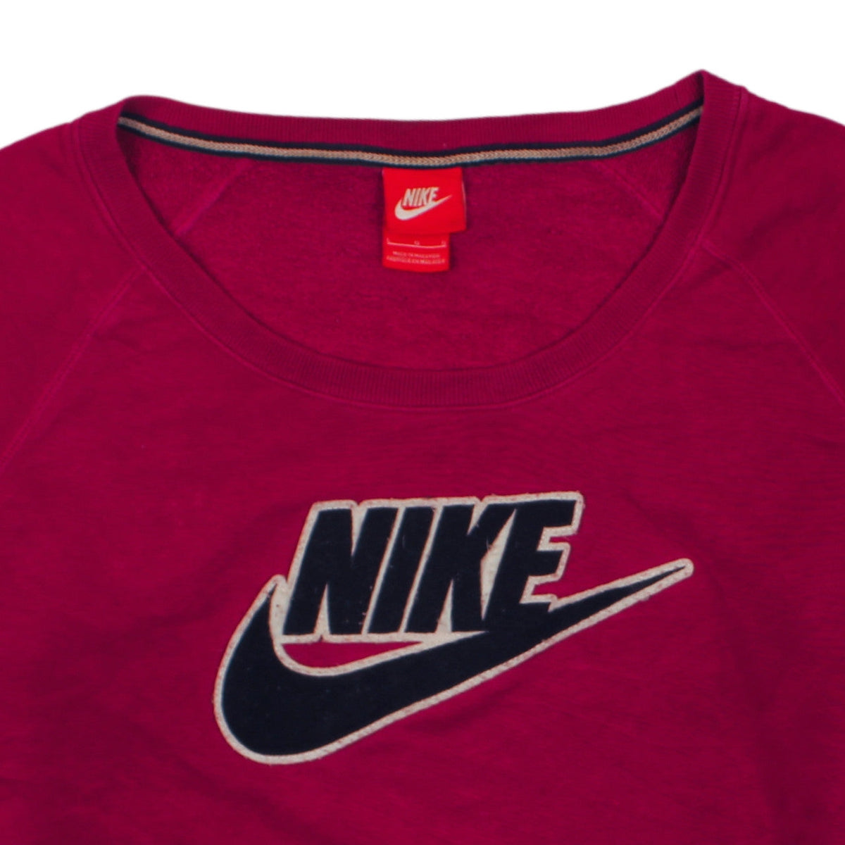 Nike Women’s Pink Long Sleeve Pullover Sweatshirt Size L