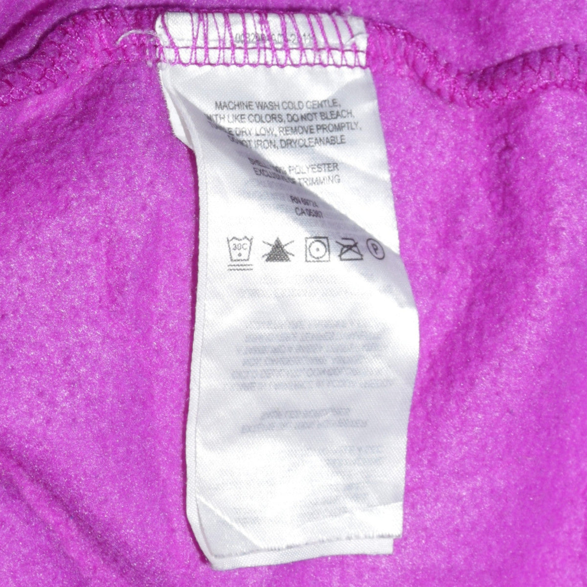 Columbia Girls Purple Fleece Full Zip Hooded Jacket Size L
