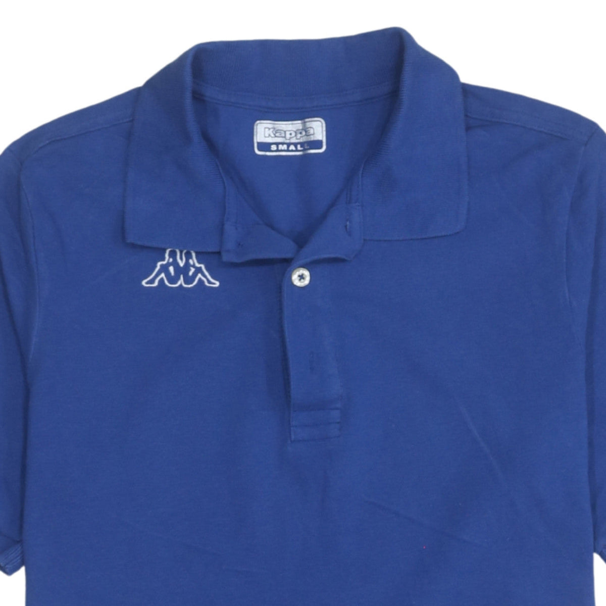 Kappa Men's Blue Cotton Short Sleeve Polo Shirt Size S