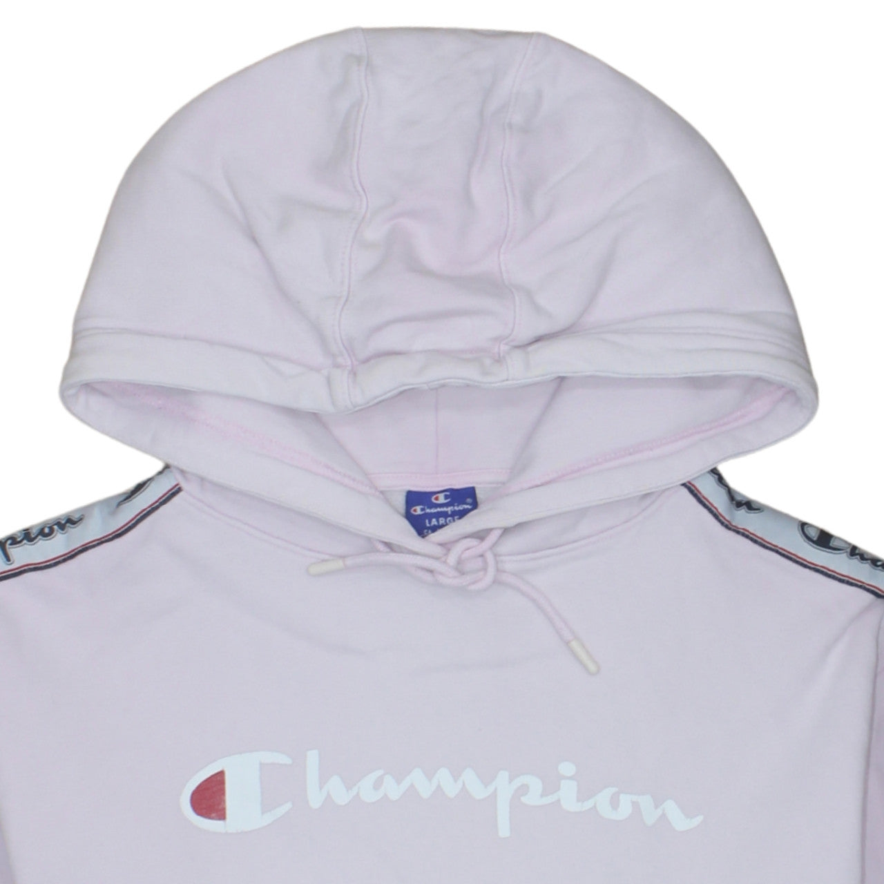Champion Womens Pink Large Pullover Hoodie