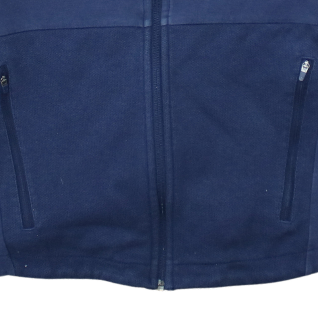Puma Men's Navy Blue Full Zip Hoodie Size M with Logo Design