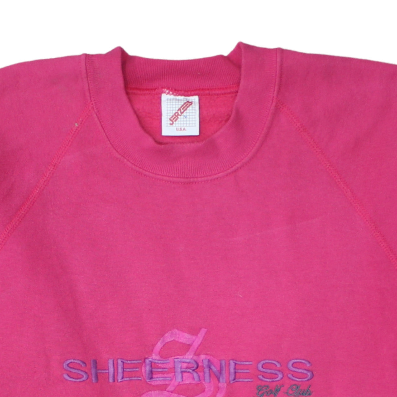 Jerzees Womens Pink Sheerness Golf Club Pullover Sweatshirt Size L
