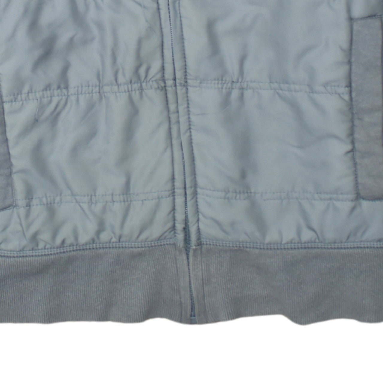 Converse Men’s Grey Bomber Jacket Size M Full Zip Cotton Blend