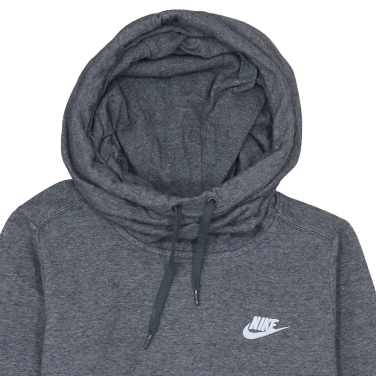 Nike Men's Grey Pullover Hoodie Size M Fleece Regular Fit