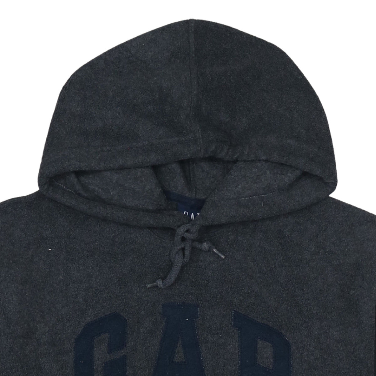 Gap Men Grey Pullover Hoodie XS Logo Fleece Sweatshirt