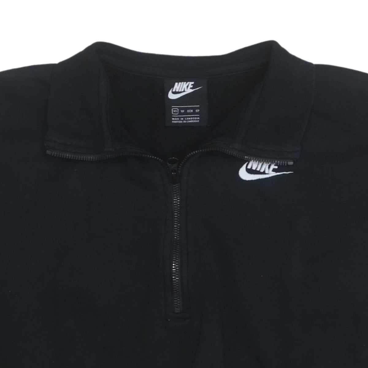 Nike Women's Black XS 1/2 Zip Pullover Sweatshirt