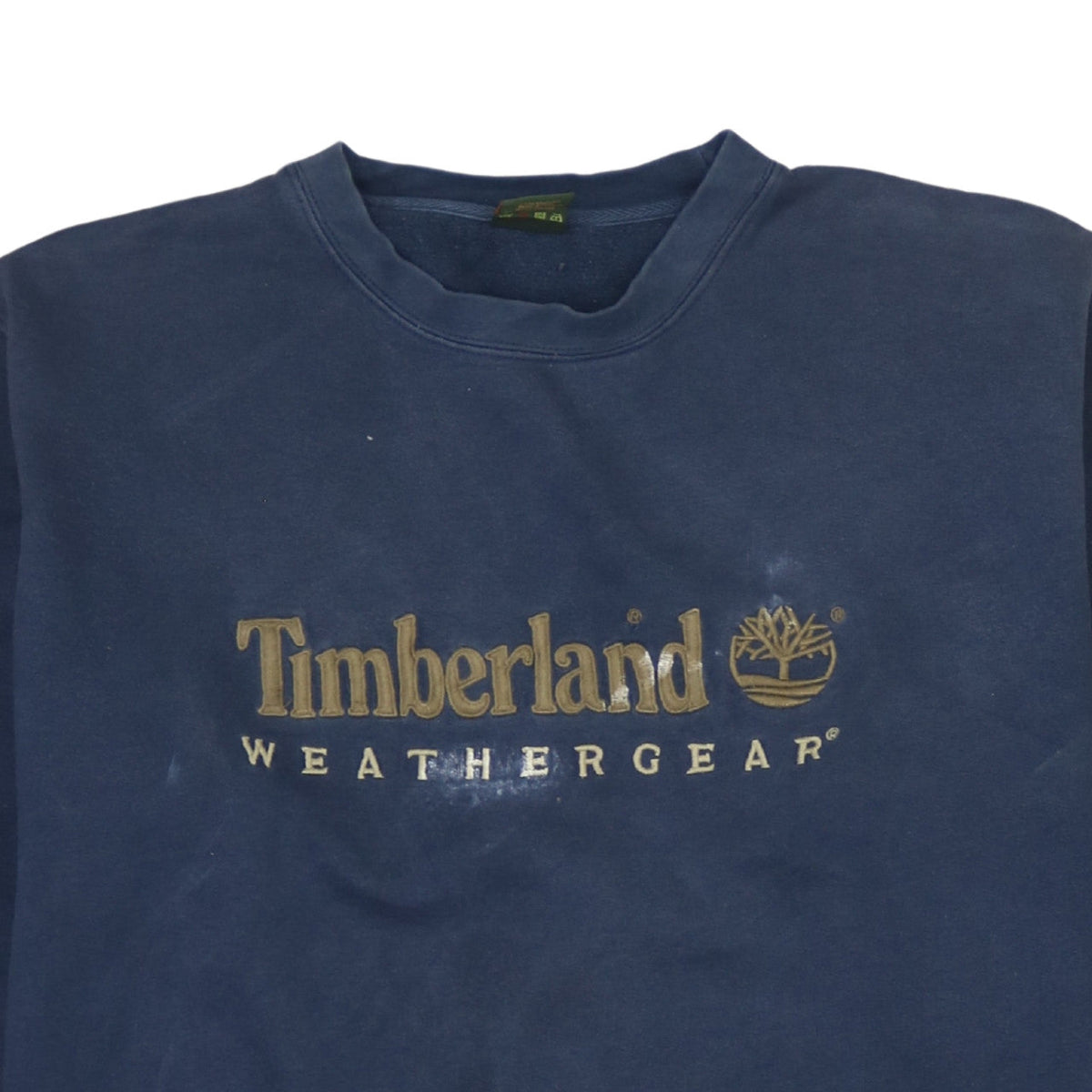 Timberland Men's Blue Logo Pullover Sweatshirt M Outdoor Fleece