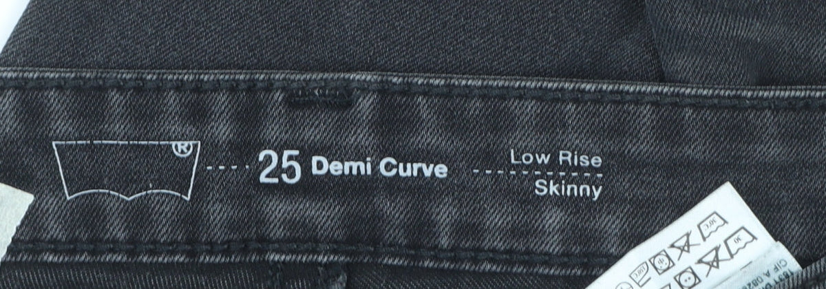 Levi's Women Black Low Rise Skinny Jeans Size 25