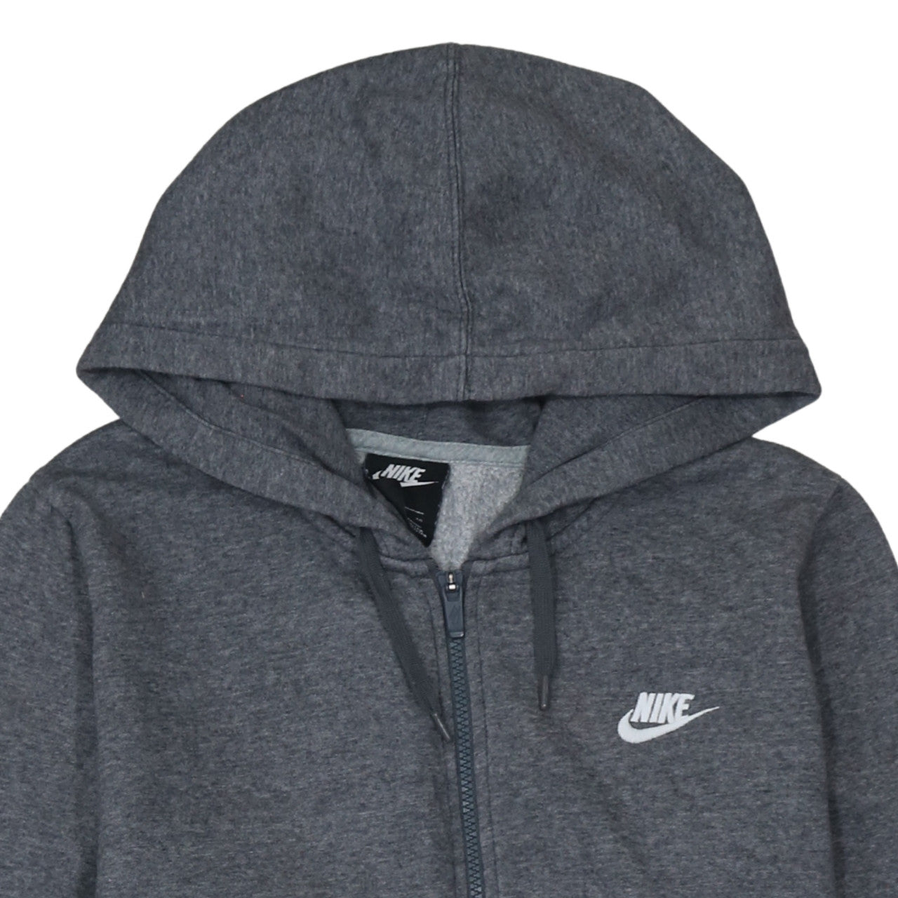 Nike Men’s Grey Full Zip Hoodie XL Regular Fit Sportswear