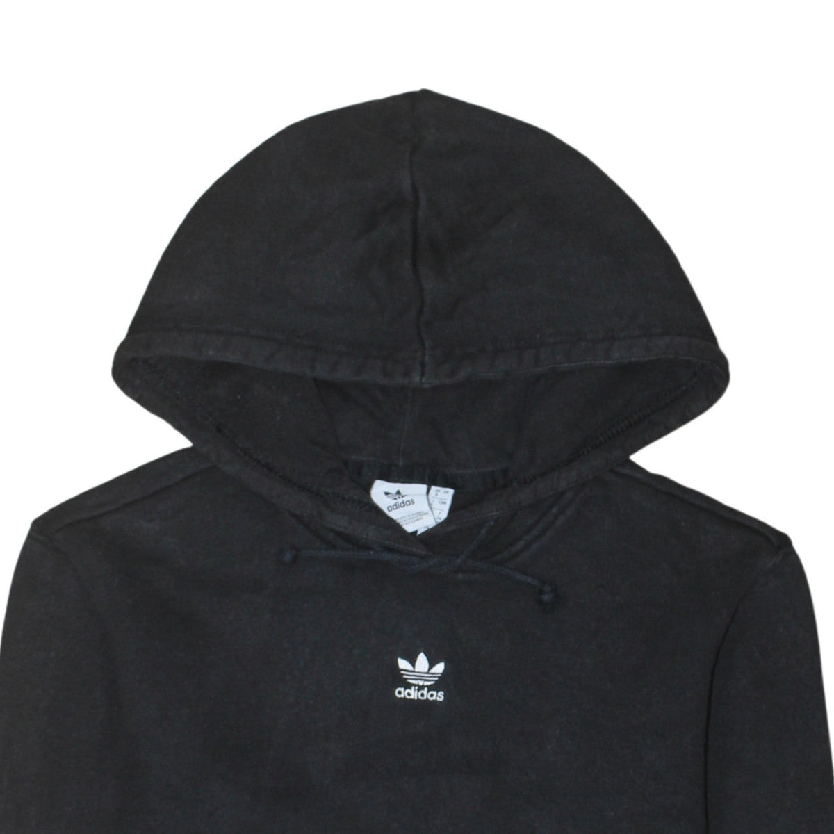Adidas Womens Black Size 8 Pullover Hoodie Sweatshirt