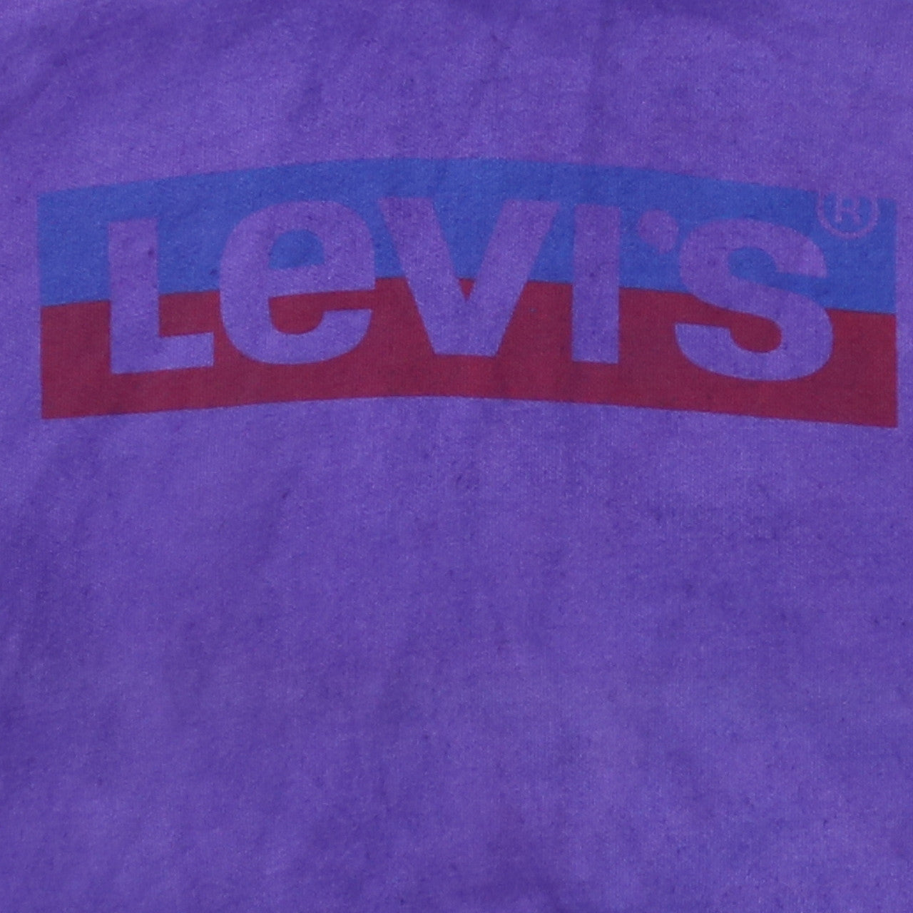 Levi's Men's Purple Pullover Hoodie Small Graphic Logo Fleece