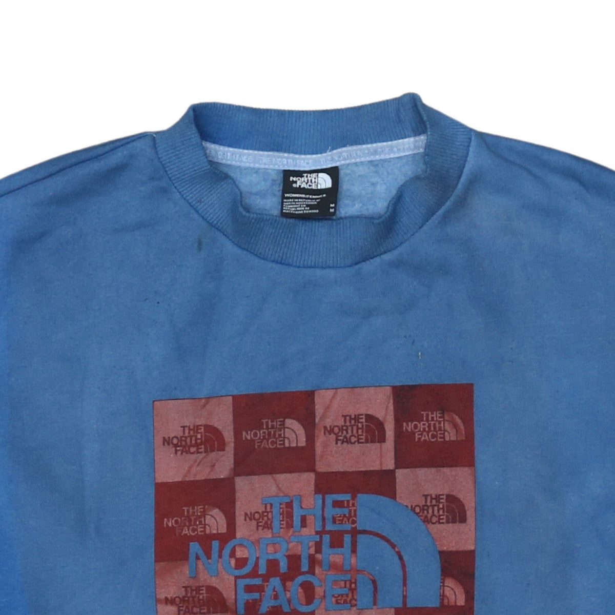The North Face Womens Blue Medium Crew Neck Pullover Sweatshirt