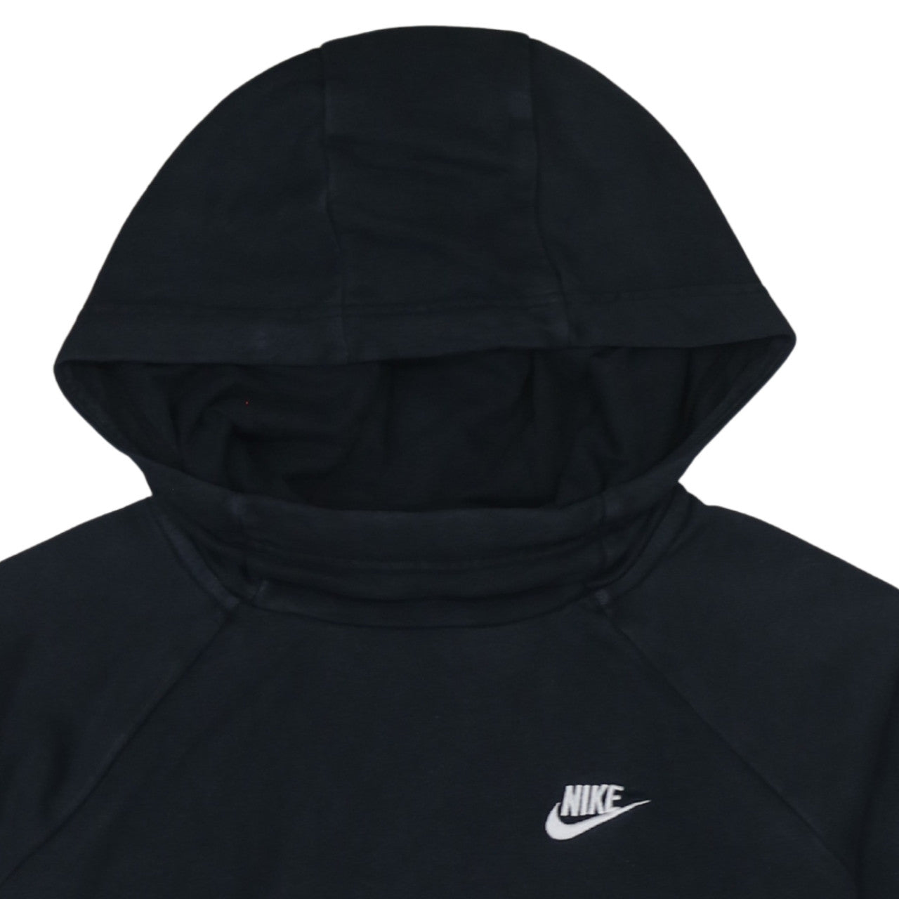 Nike Men's Black Pullover Hoodie Size M Fleece Logo Sweatshirt