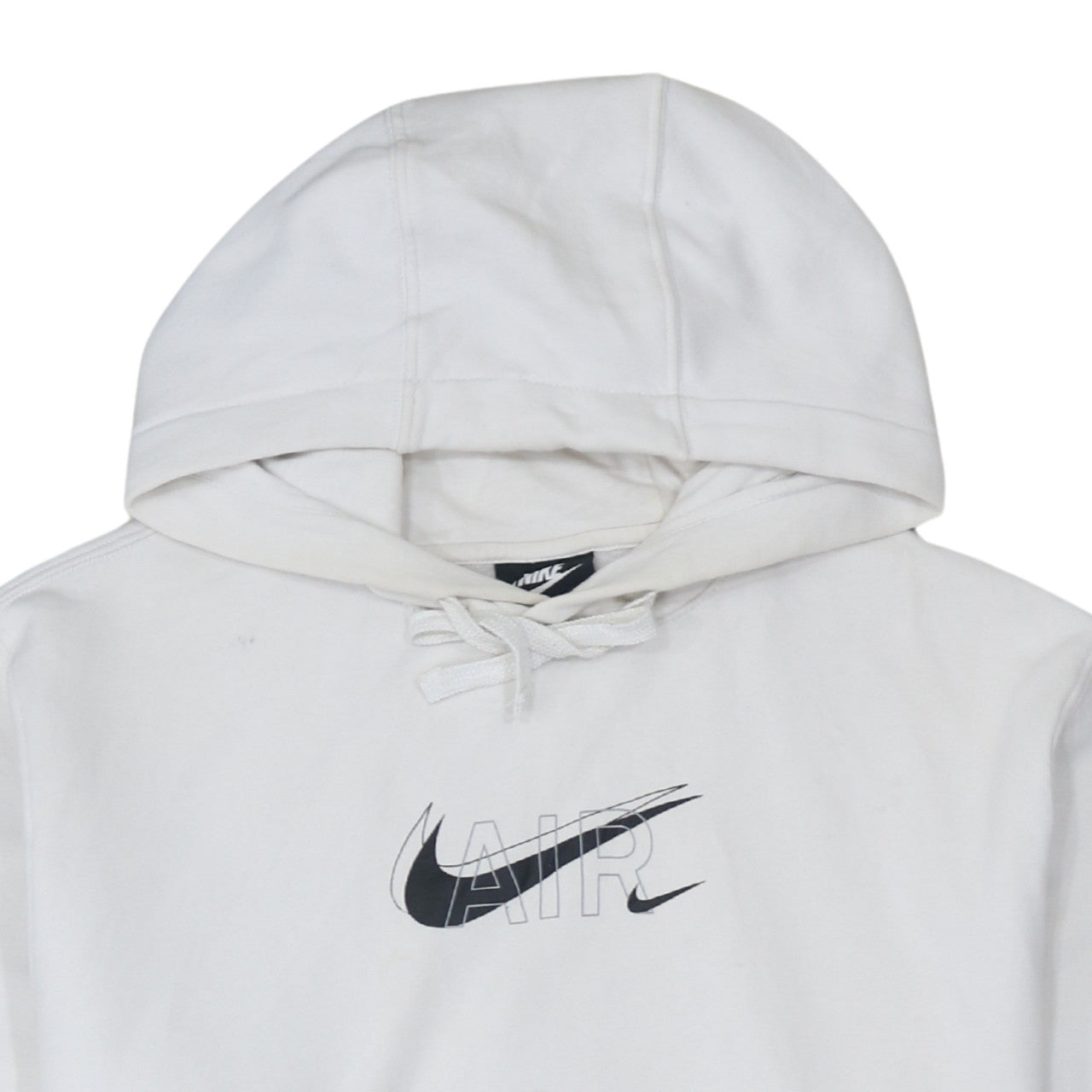 Nike Men's White Air Logo Pullover Hoodie Size M