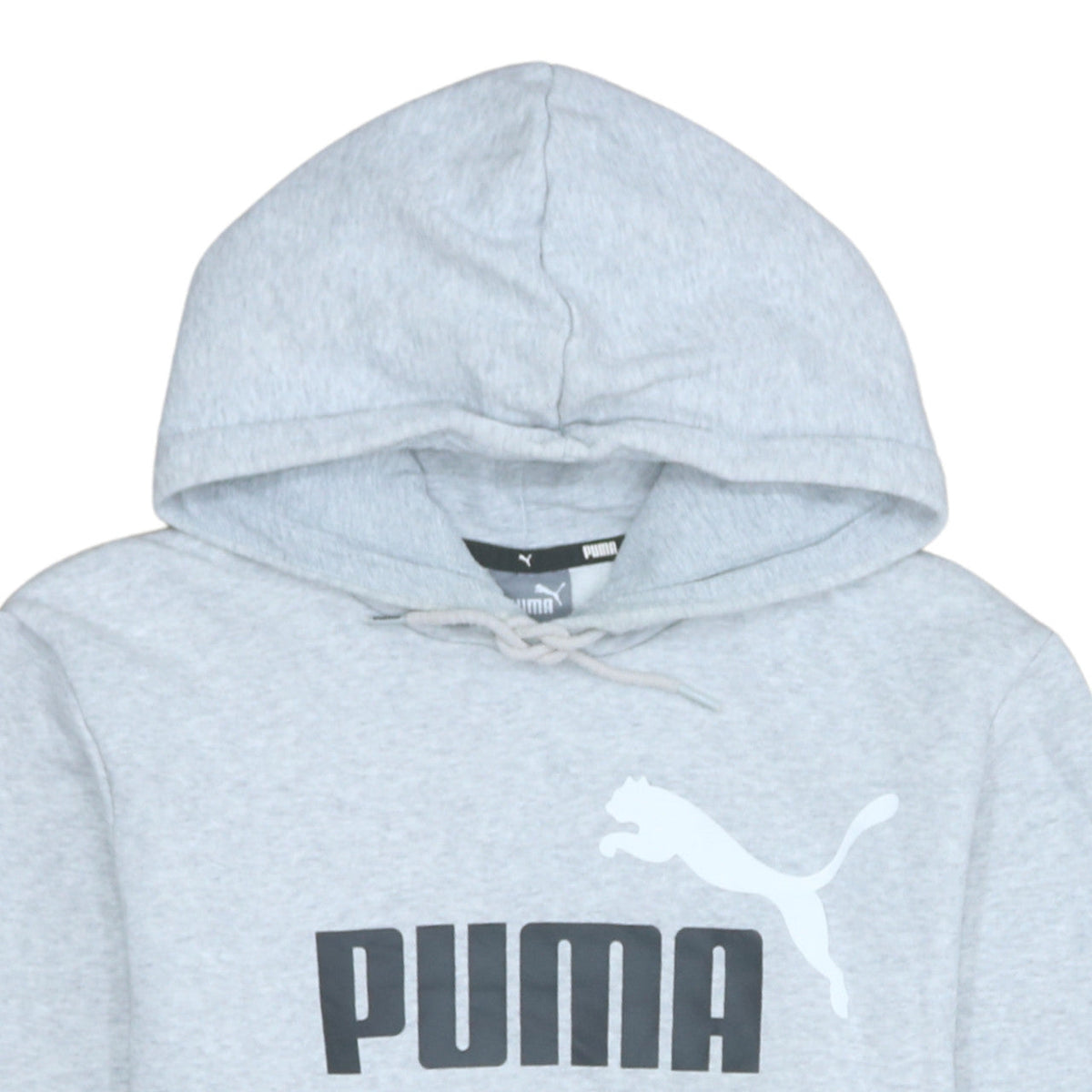 Puma Men’s Grey Pullover Hoodie Size M Regular Fit Sportswear