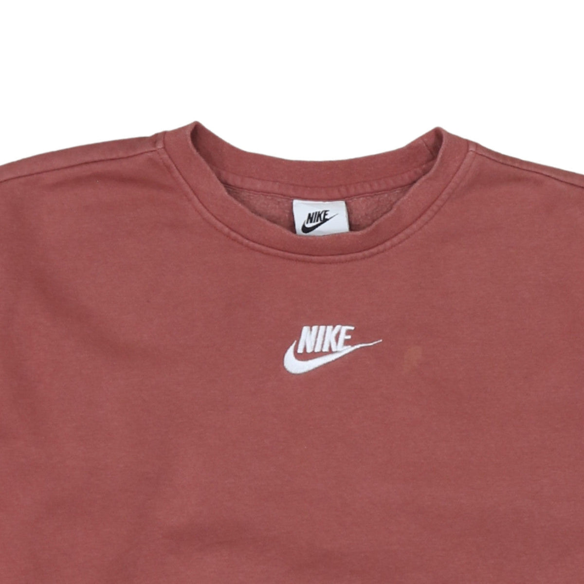 Nike Boys Brown Sweatshirt M 137–146 cm Crew Neck Pullover Logo