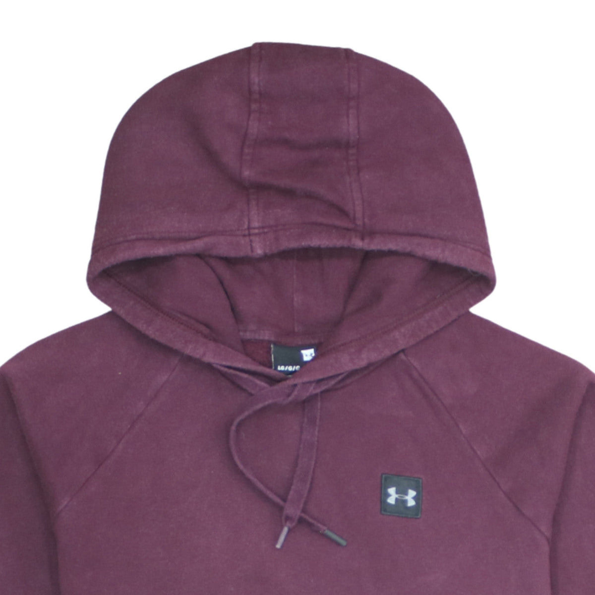Under Armour Womens Burgundy Hoodie Size L Cotton Blend Pullover