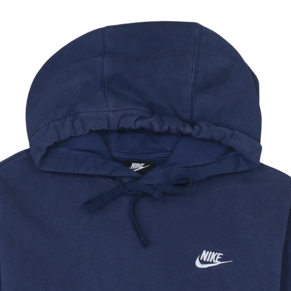 Nike Men's Blue Pullover Hoodie Size S Logo Fleece Sweatshirt
