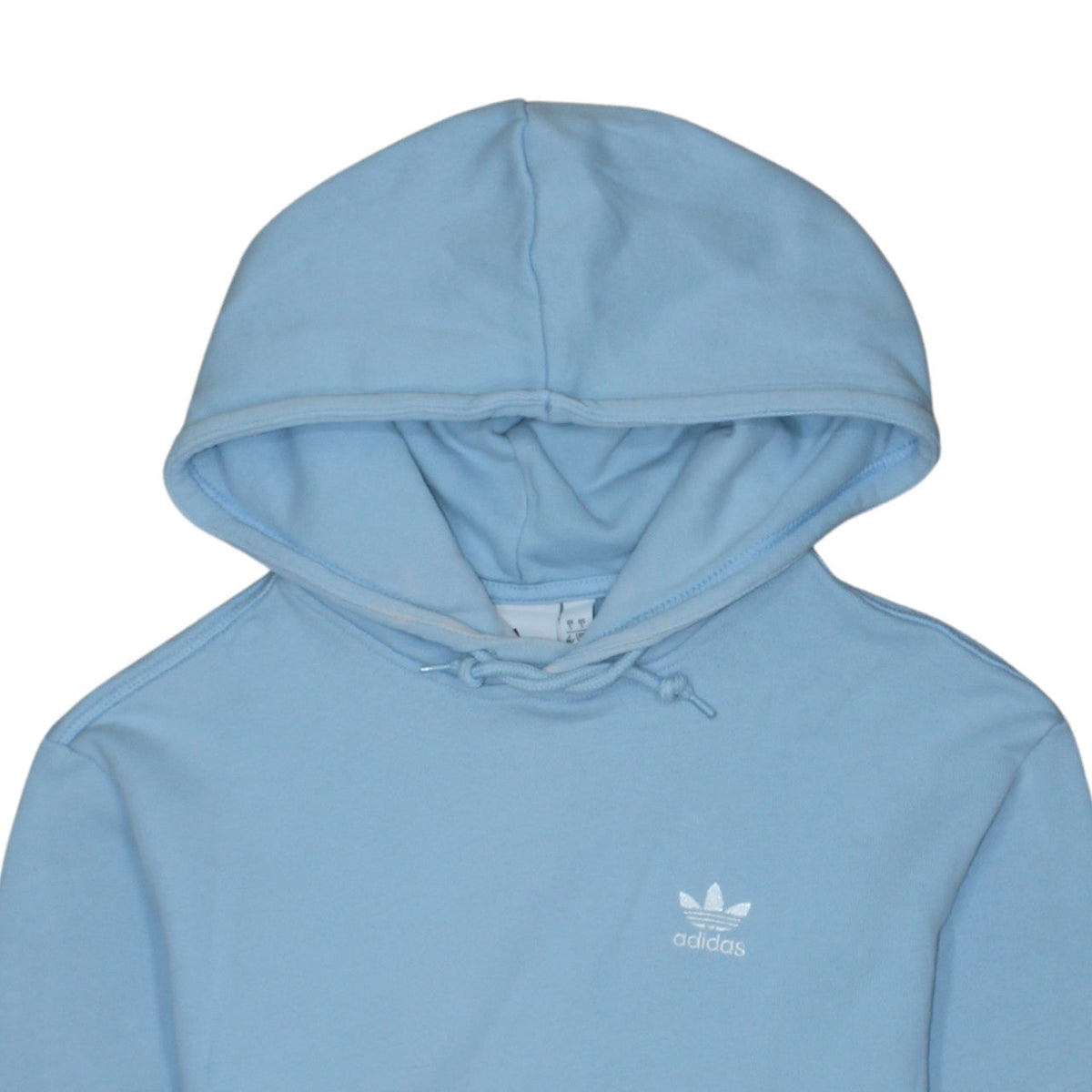 adidas Men Blue Small Pullover Hoodie Sweatshirt Logo Fleece