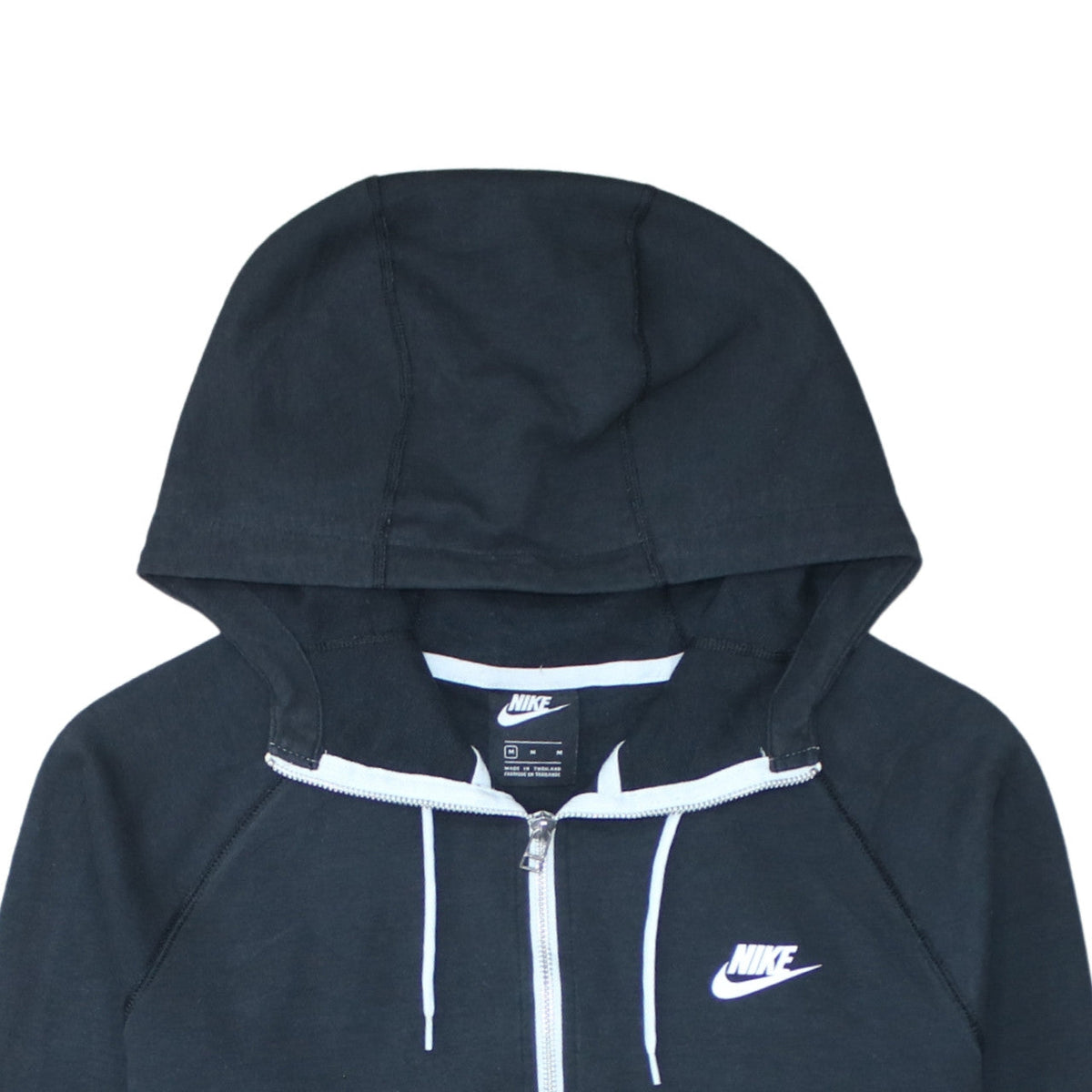 Nike Men's Black Full Zip Hoodie Size M Regular Fit Sportswear