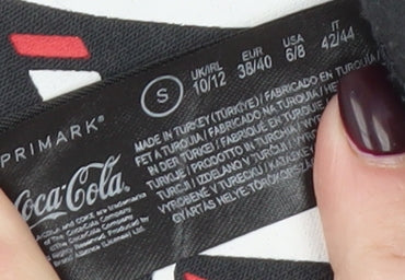 Primark Coca-Cola Black Christmas Sweatshirt Women’s Small 10/12