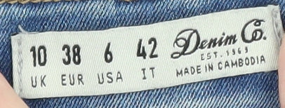 Denim Co. Women's Blue Skinny Stretch Jeans Size 10