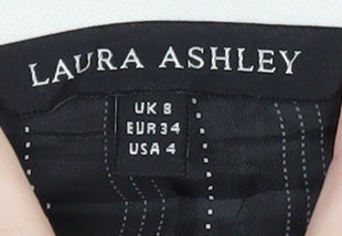 Laura Ashley Women's Black Suit Jacket UK 8 Classic Lined Blazer