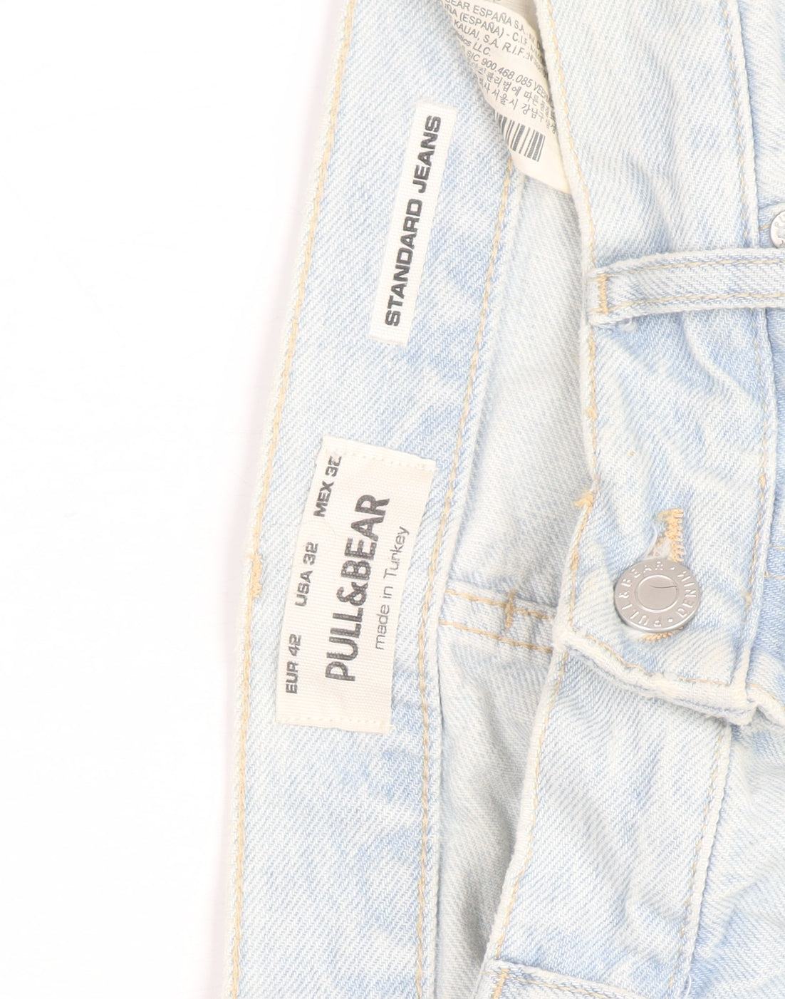Pull&Bear Women's Light Blue Standard Jeans Size 14 High Rise