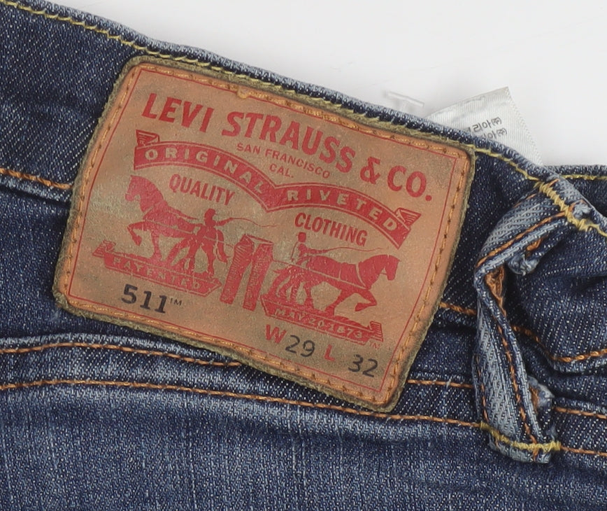 Levi's 511 Men's Blue Slim Fit Denim Jeans W29 L32