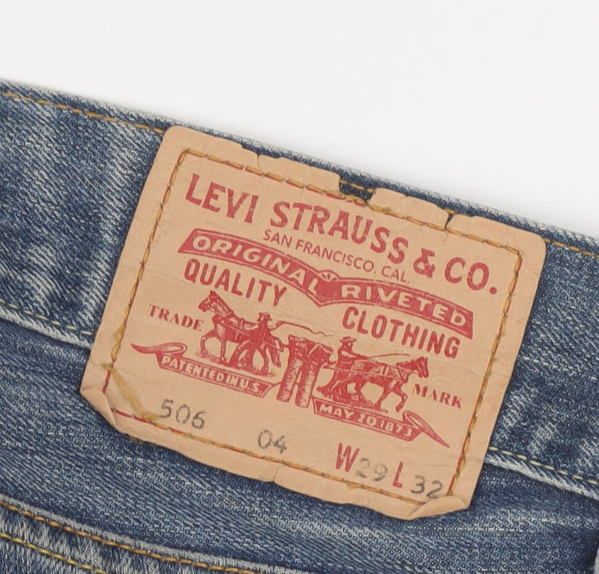 Levi’s 506 Standard Men's Blue Straight Fit Denim Jeans W39 L32