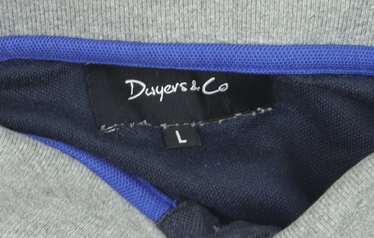 Dwyers & Co Men's Blue Collared Cotton Polo Shirt Size L