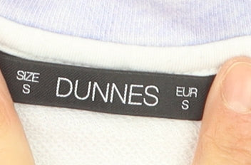 Dunnes Women Purple Tie-Dye Pullover Sweatshirt Size S
