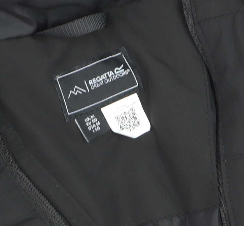 Regatta Men’s Black Waterproof Hooded Parka Jacket Size S Outdoor Hiking