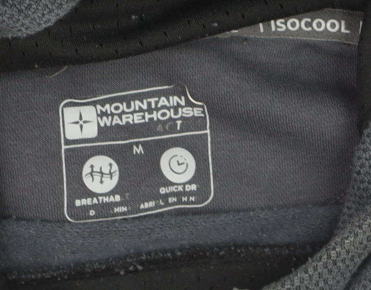 Mountain Warehouse Men’s Grey Pullover Hoodie Medium Outdoor Quick Dry