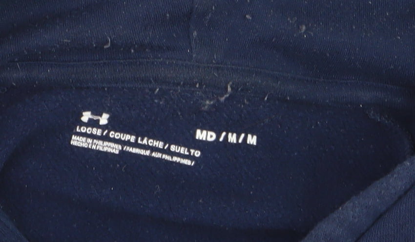 Under Armour Men's Blue Pullover Hoodie Size M Sports Fleece