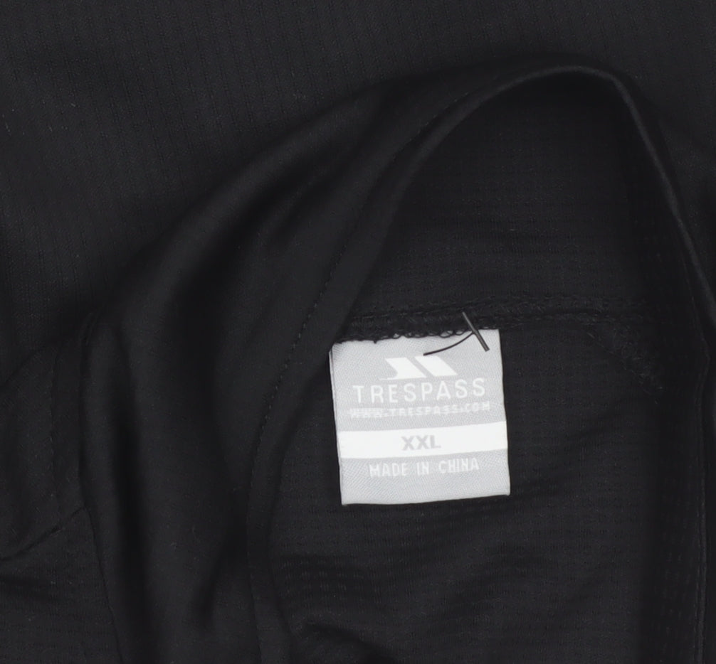 Trespass Mens Black XXL Softshell Windbreaker Jacket