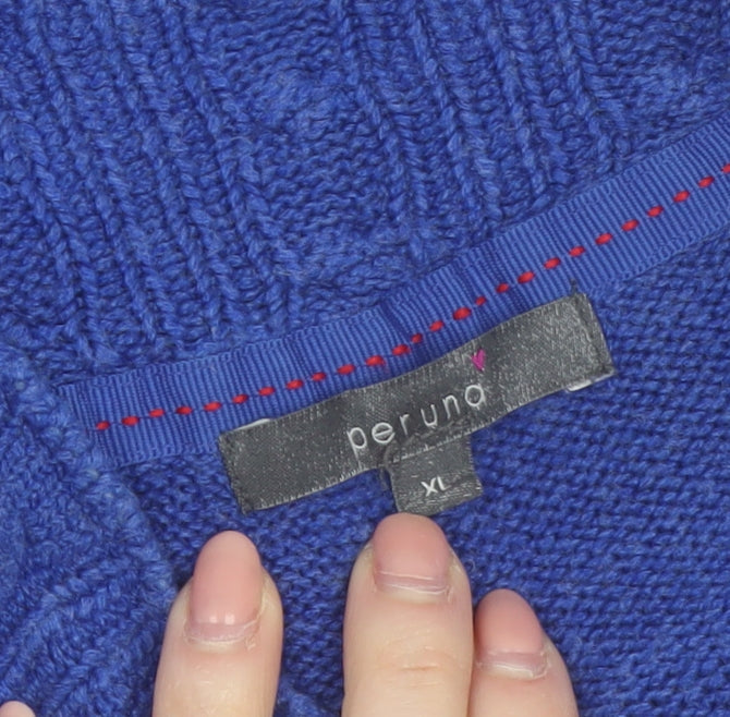 Marks & Spencer Women’s Blue Sleeveless Cardigan XL Knit