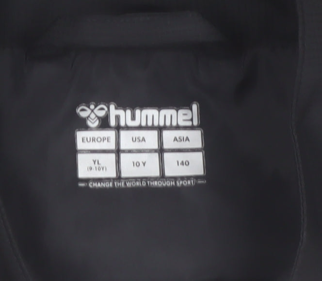 Hummel Boys Black Everton Track Jacket 9-10 Years Full Zip Polyester