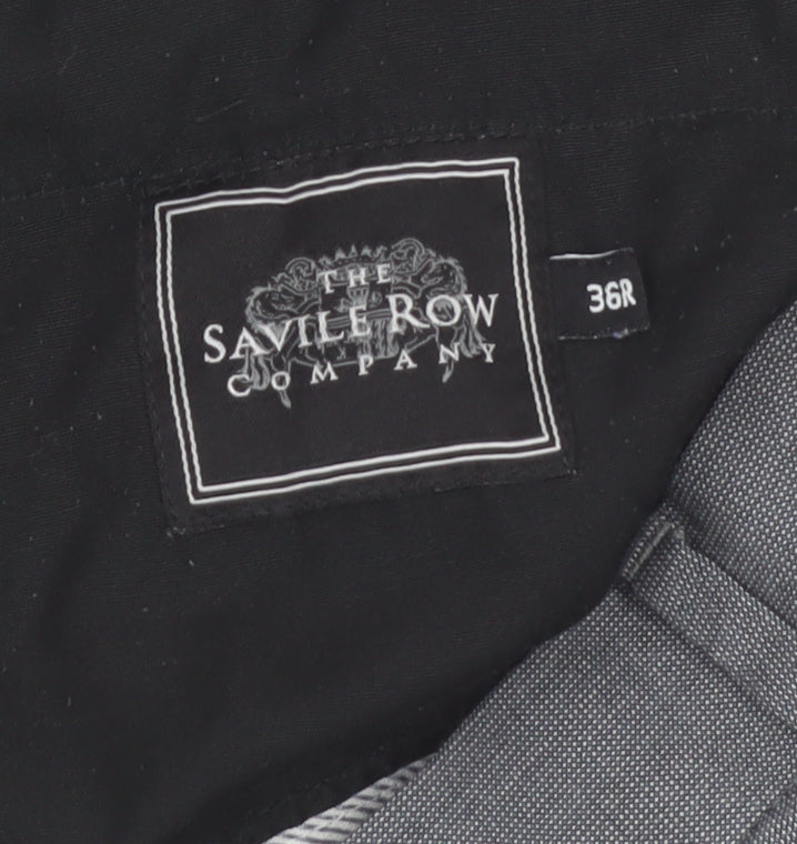The Savile Row Company Men's Grey 36R Dress Trousers